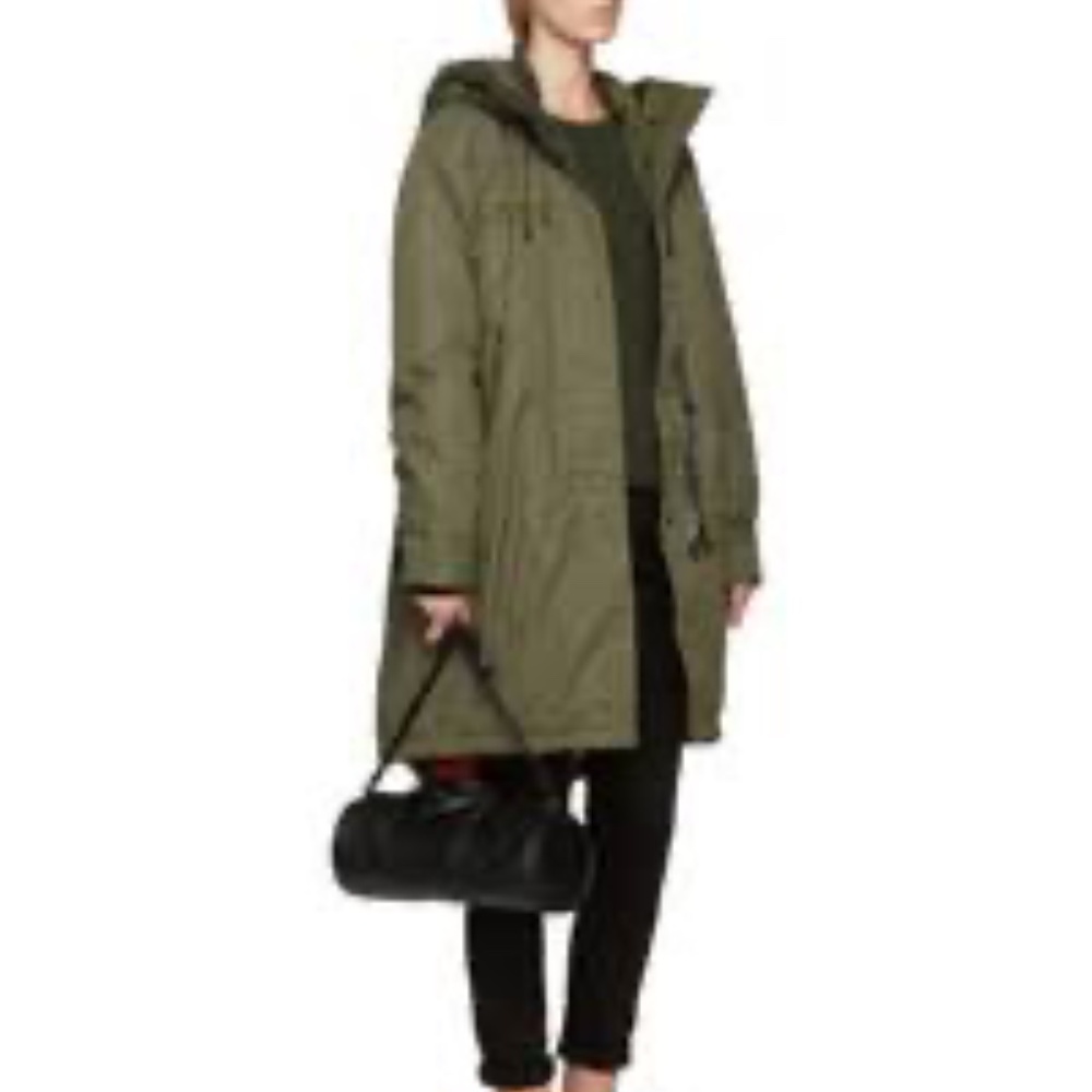 RAG & BONE  Bullet Olive Green Parka/Anorak Down Filled Jacket - Picture 4 of 13